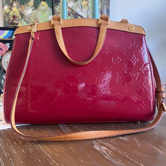 Louis Vuitton Handbags - Louis Vuitton LV Hand Bag  Brea MM Red Vernis 1916767